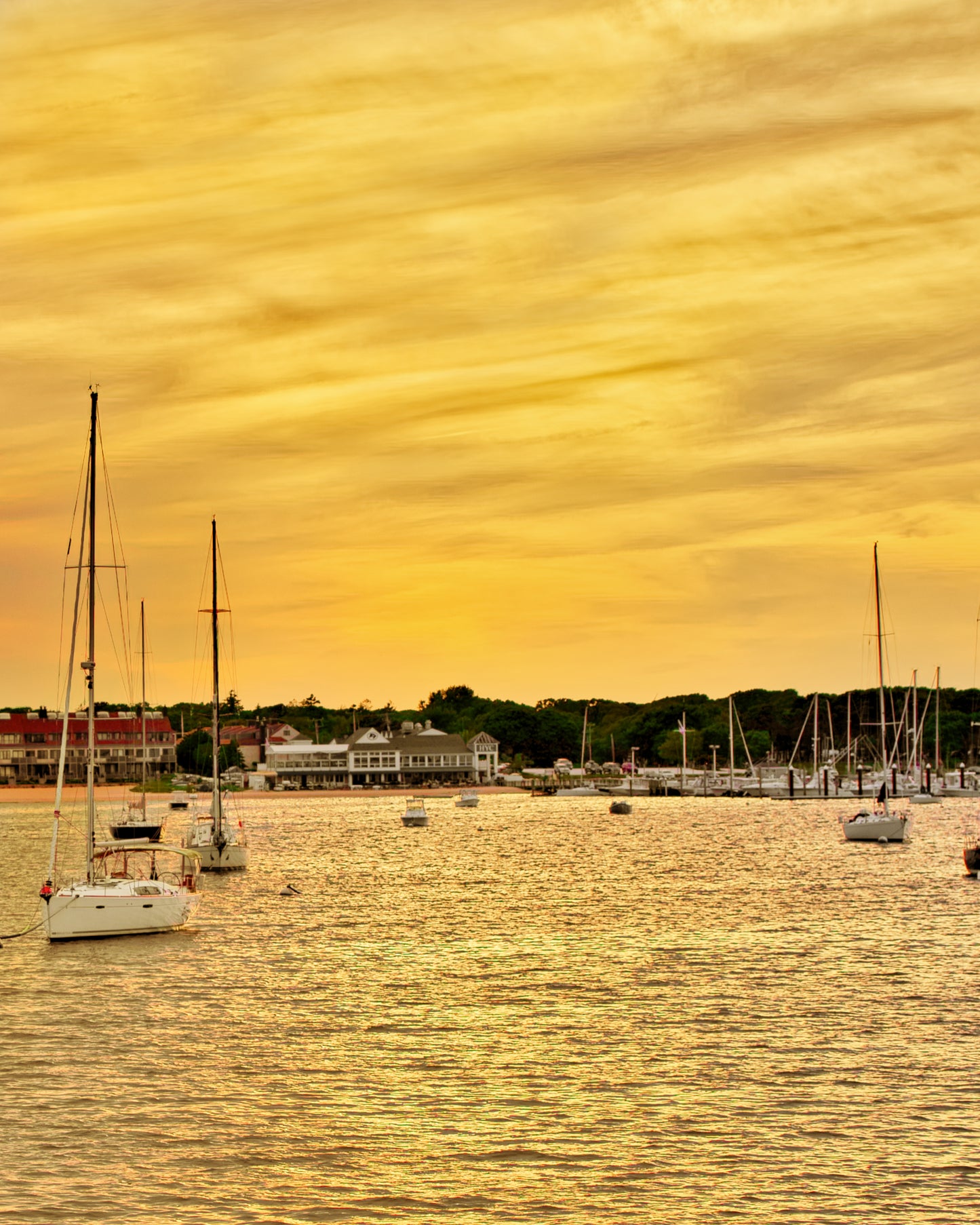 Hyannis Harbor - Sunset Stillness
