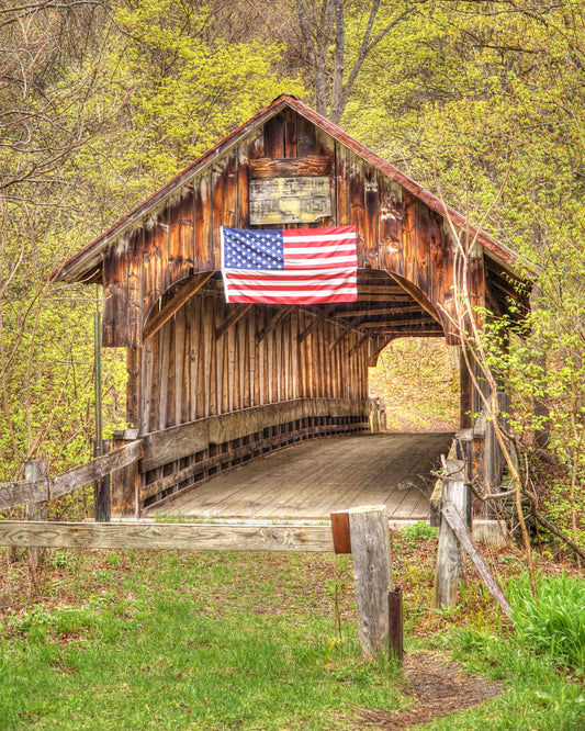 Echoes of Autumn – New Hampshire Covered Bridge