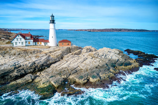 Portland Head Lighthouse – Autumn from Above