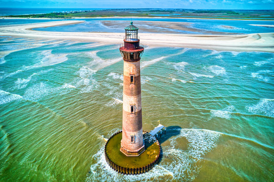 Morris Island Lighthouse 3 – Coastal Calm at Low Tide